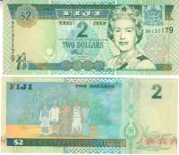 () Банкнота Фиджи 2002 год 2  ""   UNC